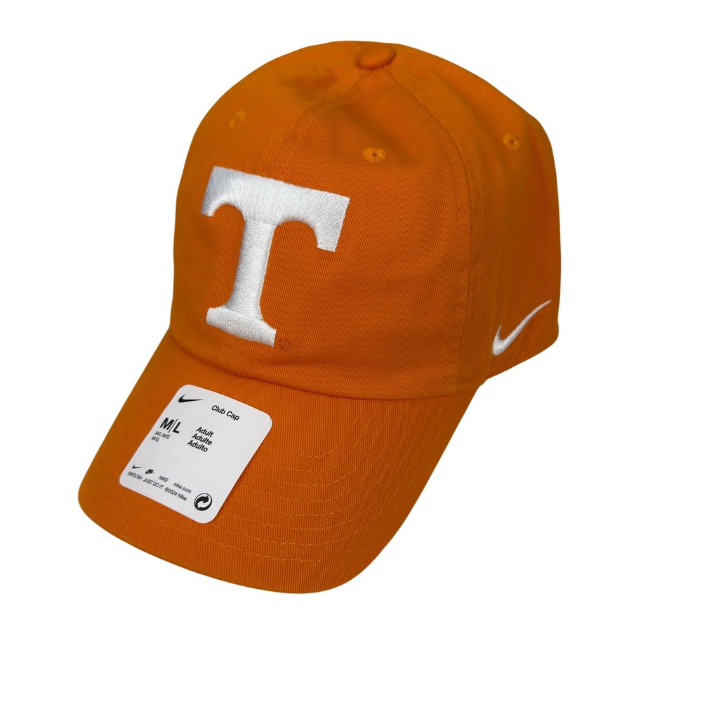 Nike Tennessee Volunteers Club Cap Mens Orange Adjustable M/L Dad Hat Power T
